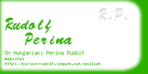 rudolf perina business card